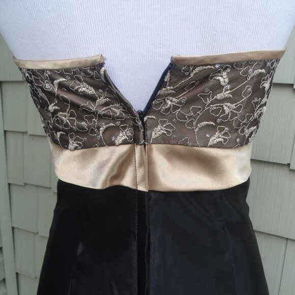 GUNNE SAX Jessica McClintock STRAPLESS Dress Size 7/Small, USA, bejeweled - Picture 8 of 9